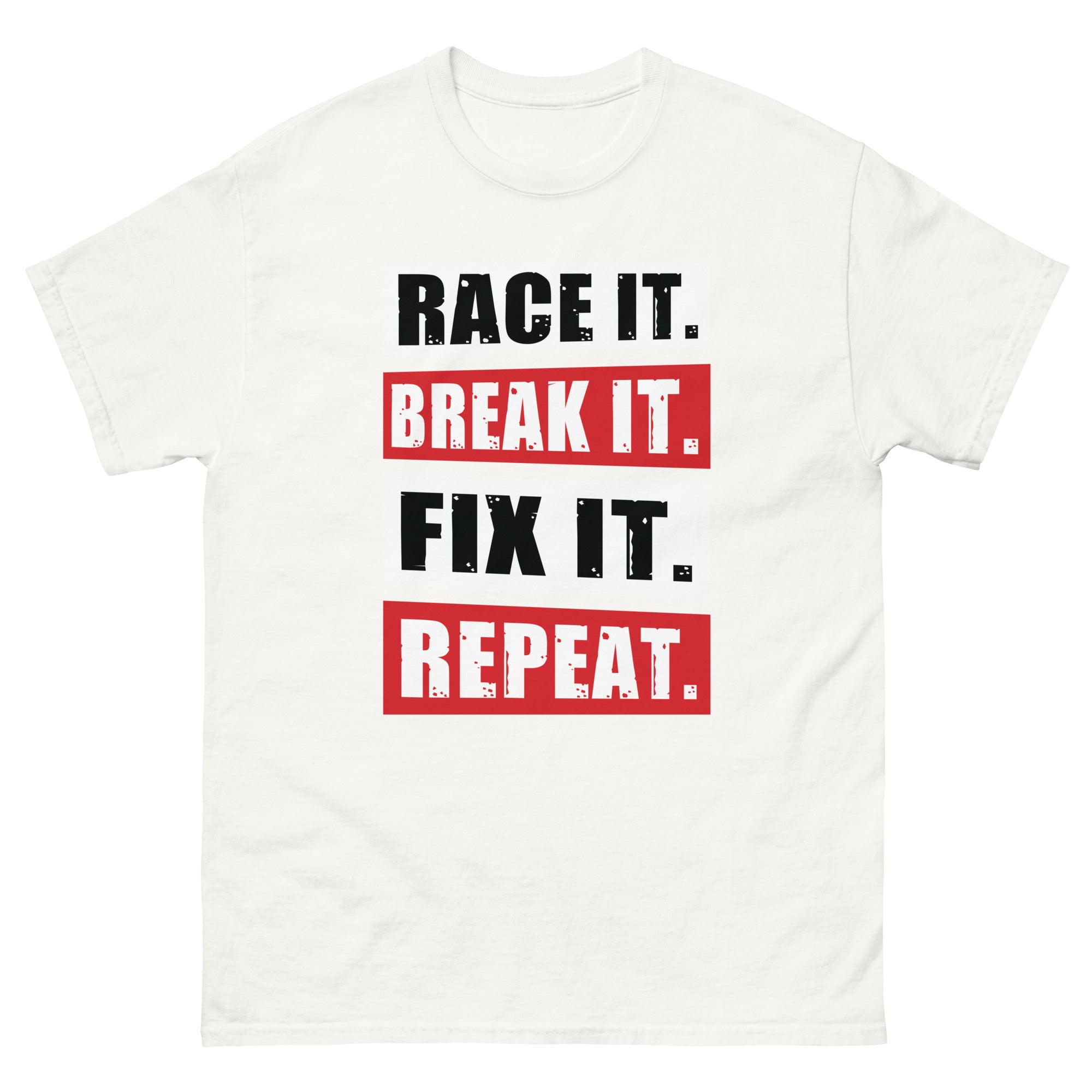 RACE BREAK REPEAT MOTTO