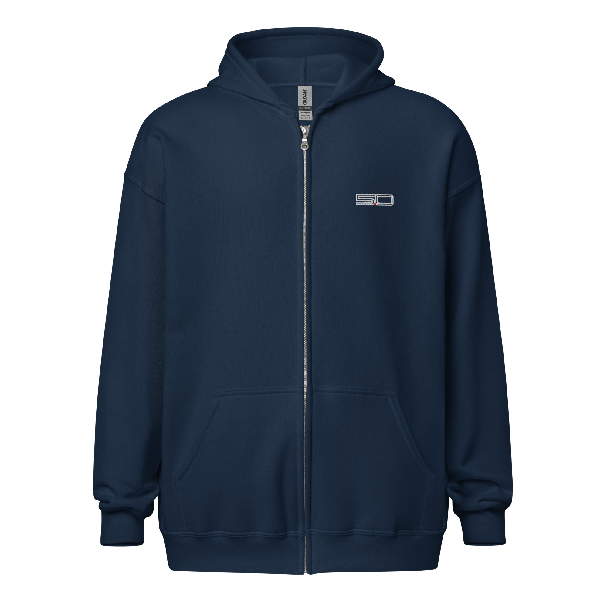 5.0 heavy blend zip hoodie