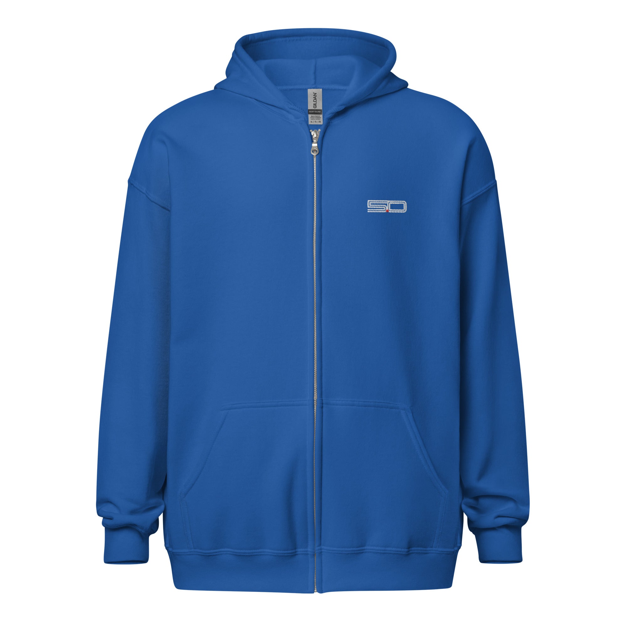 5.0 heavy blend zip hoodie