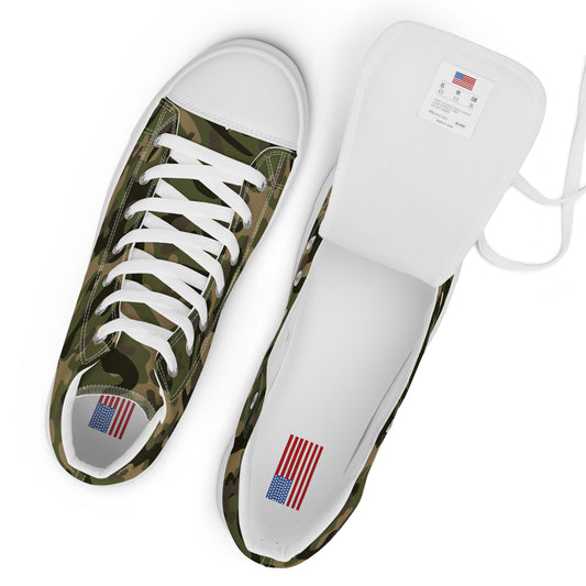 Men’s high top Camo canvas shoes