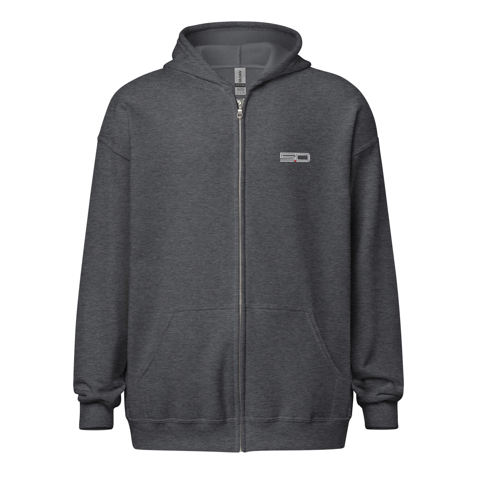 5.0 heavy blend zip hoodie